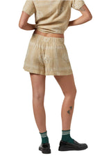 BRIXTON Women's Wandering Shorts Pale Khaki Bandana Women's Shorts Brixton 