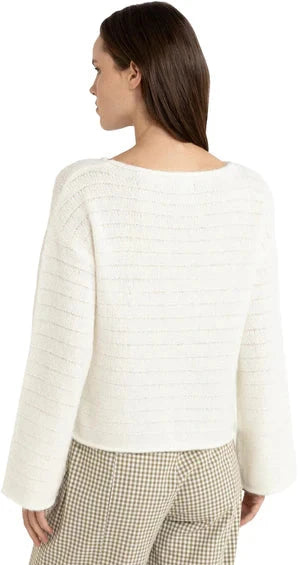 RHYTHM Women's Baklava Knit Sweater White Women's Sweaters Rhythm 