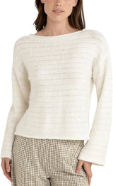 RHYTHM Women's Baklava Knit Sweater White Women's Sweaters Rhythm 