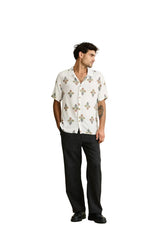 RHYTHM Bouquet Short Sleeve Button Up Shirt Natural Rhythm 