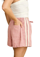 RHYTHM Women's Kirra Check Short Pink Women's Shorts Rhythm 