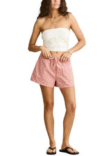 RHYTHM Women's Kirra Check Short Pink Women's Shorts Rhythm 