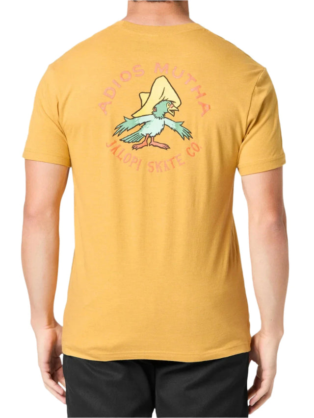 ANTI HERO Adios Mutha T-Shirt Heather Mustard Men's Short Sleeve T-Shirts Antihero 