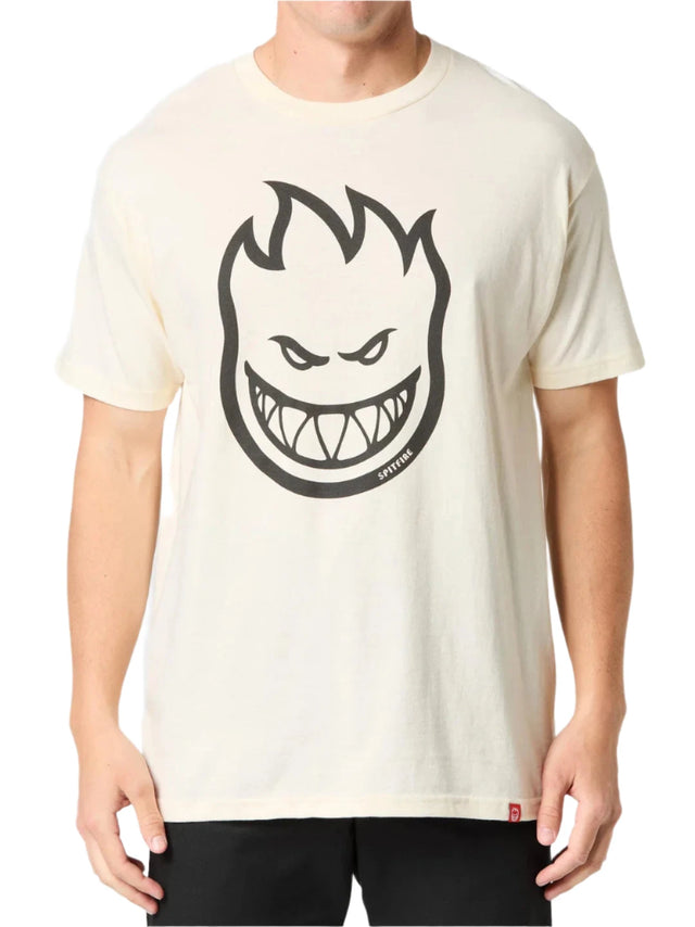 SPITFIRE Bighead T-Shirt Cream Men's Short Sleeve T-Shirts Spitfire 