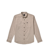 RVCA That'll Do Stretch Long Sleeve Button-Up Shirt Mushroom Men's Long Sleeve Button Up Shirts RVCA 