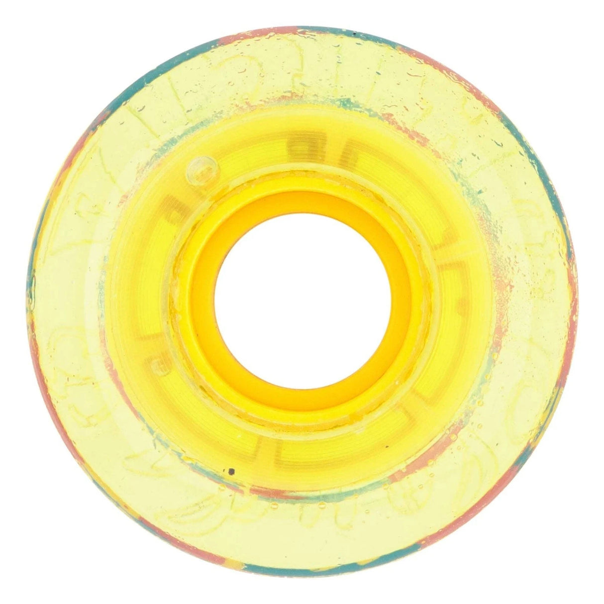 RICTA Clouds Clear Splatter Camo Yellow 78A 54mm Skateboard Wheels Skateboard Wheels Ricta 