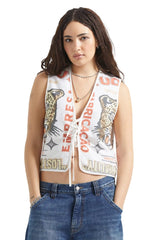 BRIXTON Women's The Luna Vest Lost In Reality Print Women's Vests Brixton 