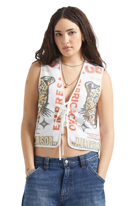 BRIXTON Women's The Luna Vest Lost In Reality Print Women's Vests Brixton 