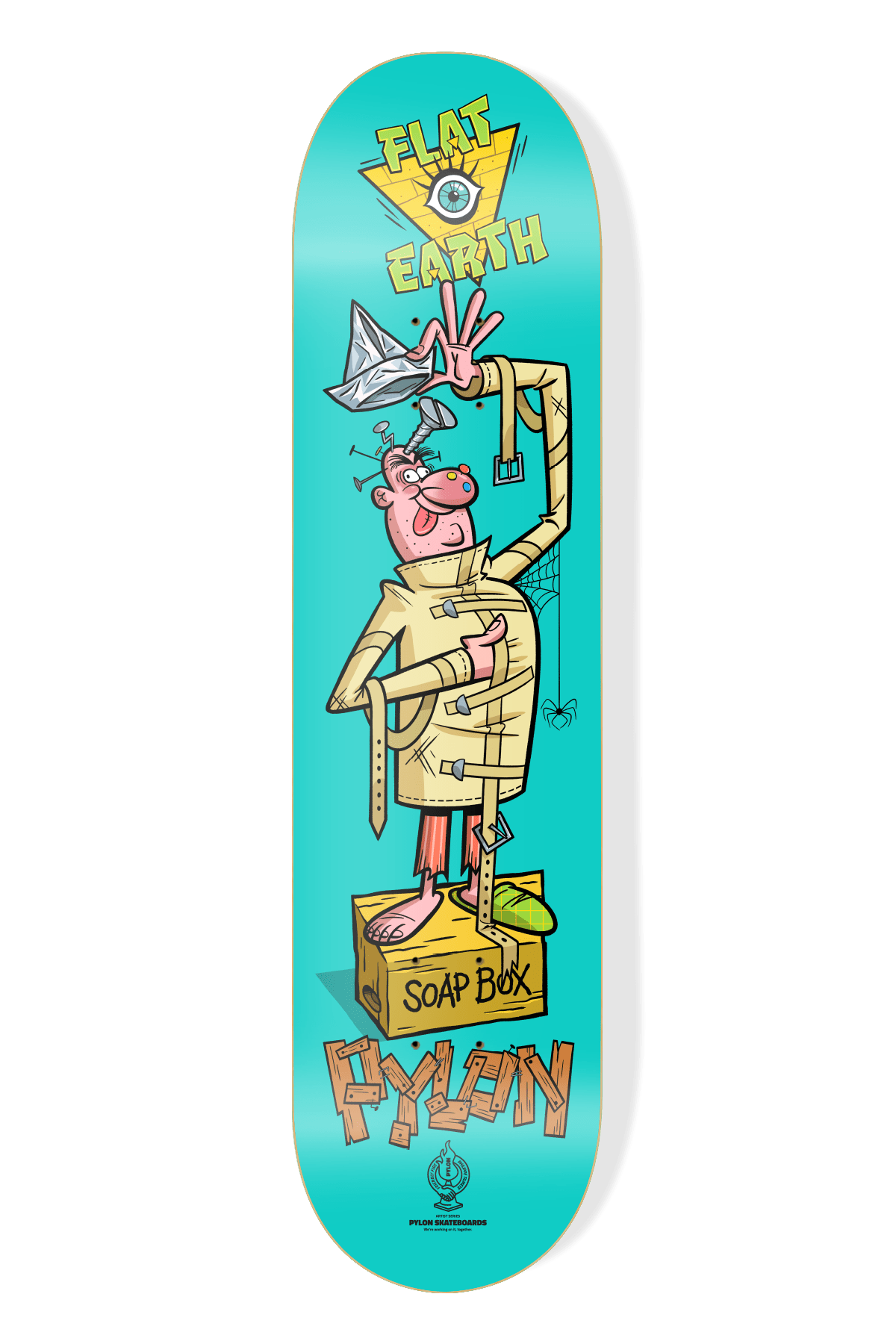 PYLON Tinfoil Hat 8.38 Skateboard Deck Skateboard Decks Pylon 