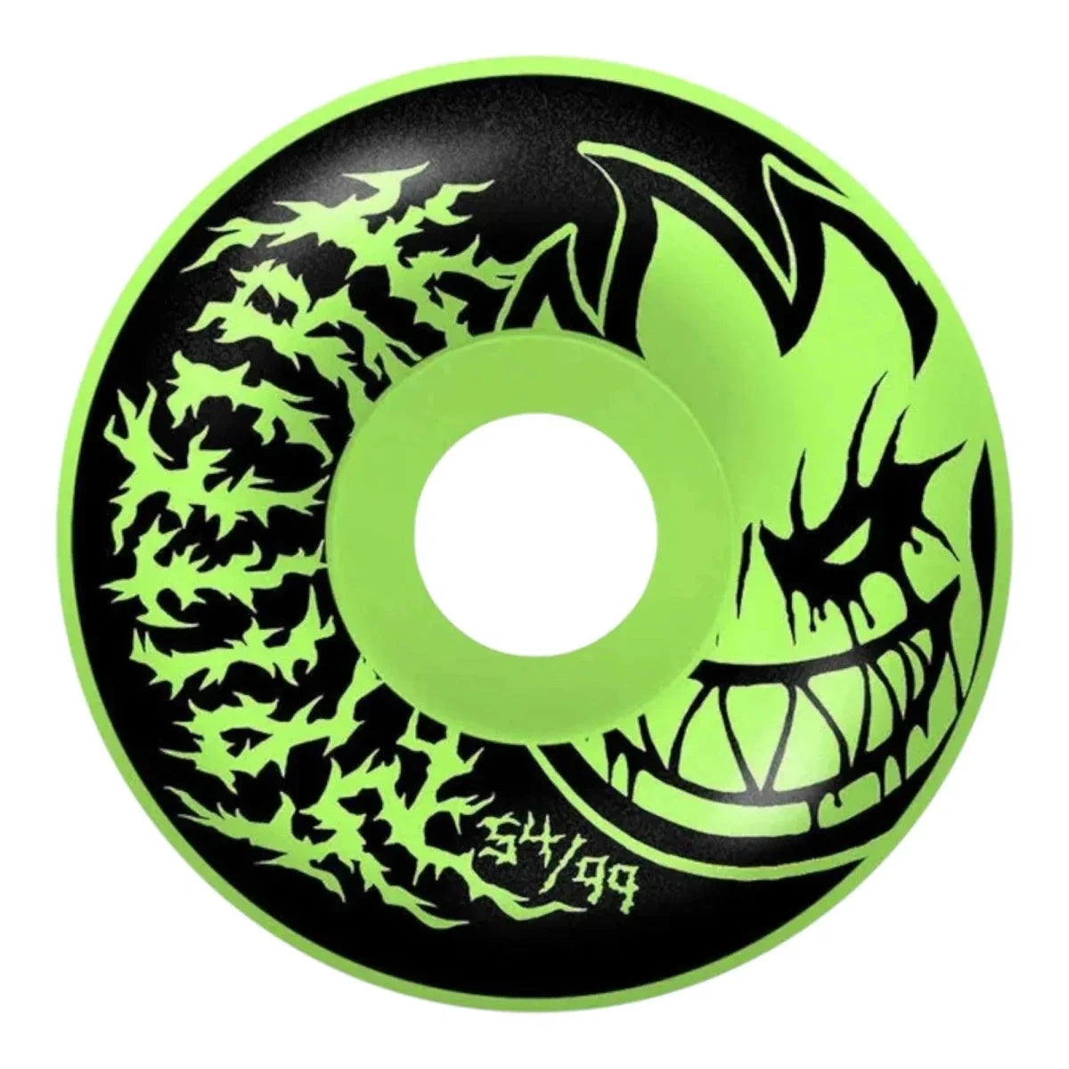 SPITFIRE F4 99D Deathmask II Bighead Radial Full 54mm Glow Skateboard Wheels Skateboard Wheels Spitfire 
