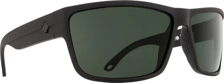SPY Rocky Matte Black - Happy Gray Green Sunglasses Sunglasses Spy 