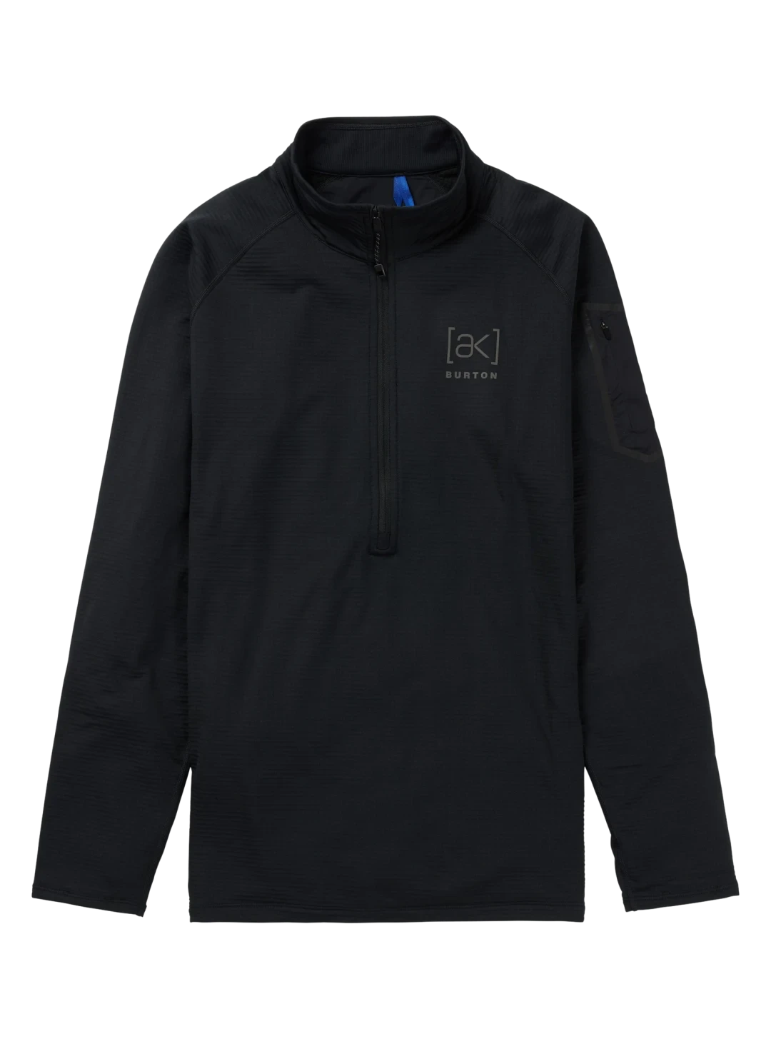 BURTON [ak] Helium Grid Half-Zip Fleece True Black Men's Base Layers Burton 