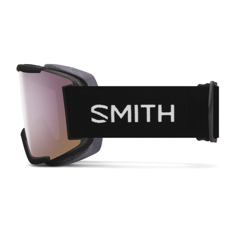 SMITH Squad Black - ChromaPop Everyday Rose Gold Mirror + Clear Snow Goggle Snow Goggles Smith 