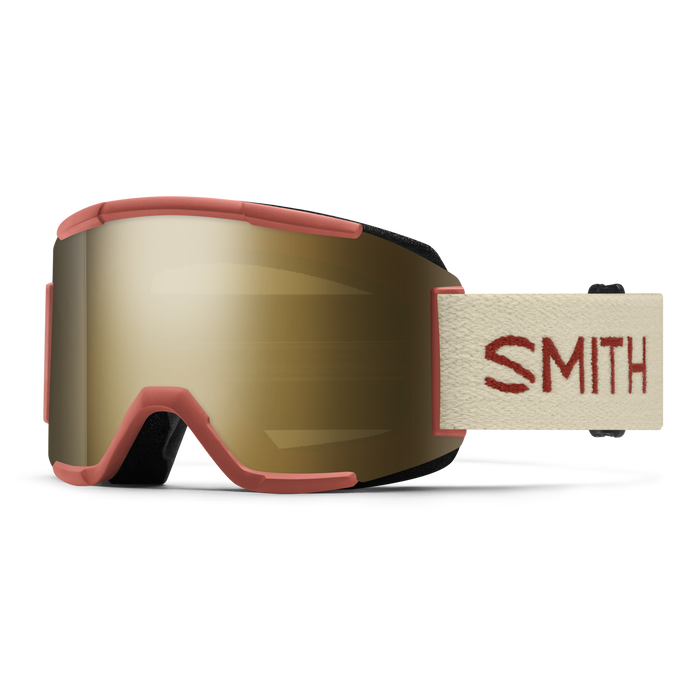 SMITH Squad Terra Slash - ChromaPop Sun Black Gold Mirror + Clear Snow Goggle Snow Goggles Smith 