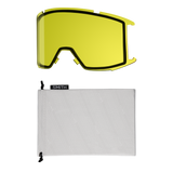 SMITH Squad Black - ChromaPop Everyday Blue Mirror + Yellow Snow Goggle Snow Goggles Smith 