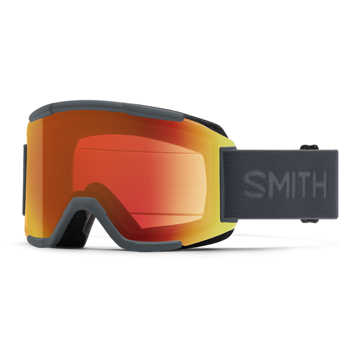 SMITH Squad Slate - ChromaPop Everyday Red Mirror Lens + Clear Snow Goggle Snow Goggles Smith 