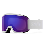 SMITH Squad White Vapor - ChromaPop Everyday Violet Mirror + Clear Snow Goggle Snow Goggles Smith 