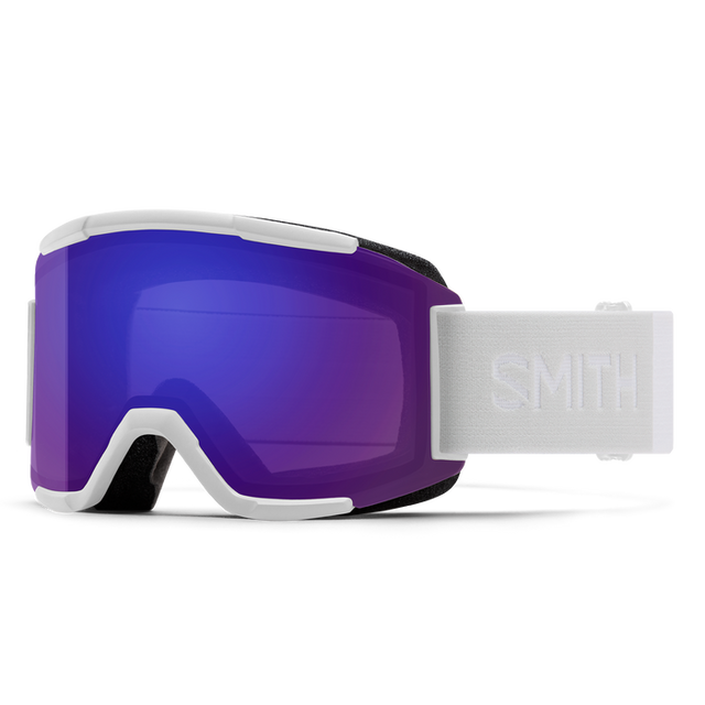 SMITH Squad White Vapor - ChromaPop Everyday Violet Mirror + Clear Snow Goggle Snow Goggles Smith 