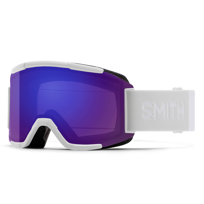 SMITH Squad White Vapor - ChromaPop Everyday Violet Mirror + Clear Snow Goggle Snow Goggles Smith 