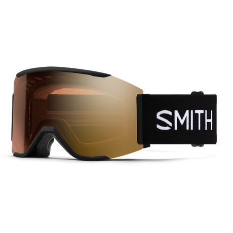 SMITH Squad MAG Black - ChromaPop Pro Photochromic Gold Mirror + ChromaPop Storm Blue Sensor Mirror Snow Goggle Snow Goggles Smith 