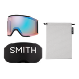 SMITH Squad MAG Blackout - ChromaPop Sun Black + ChromaPop Storm Blue Sensor Mirror Snow Goggle Snow Goggles Smith 