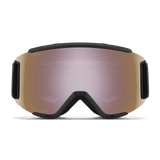 SMITH Squad S Black - ChromaPop Everyday Rose Gold Mirror + Clear Snow Goggle Snow Goggles Smith 
