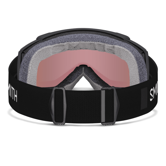SMITH Squad S Black - ChromaPop Everyday Rose Gold Mirror + Clear Snow Goggle Snow Goggles Smith 