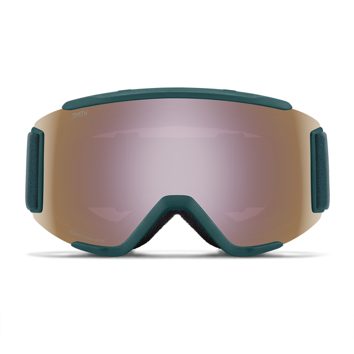 SMITH Squad S Malachite - ChromaPop Everyday Rose Gold Mirror + Clear Snow Goggle Snow Goggles Smith 