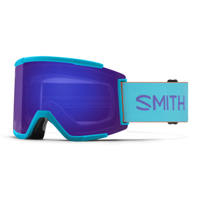 SMITH Squad XL Olympic Blue - ChromaPop Everyday Violet Mirror + ChromaPop Storm Amber Snow Goggle Snow Goggles Smith 