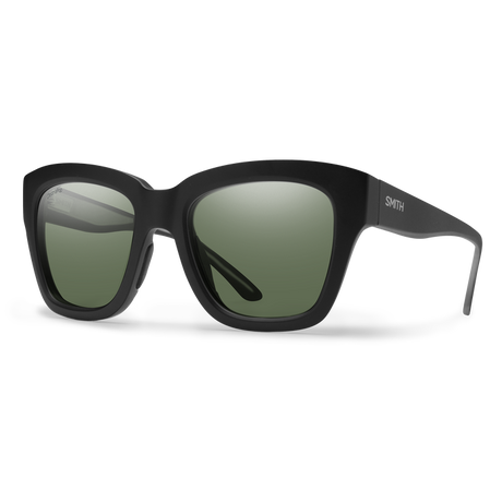 SMITH Sway Matte Black - ChromaPop Grey Green Polarized Sunglasses Sunglasses Smith 