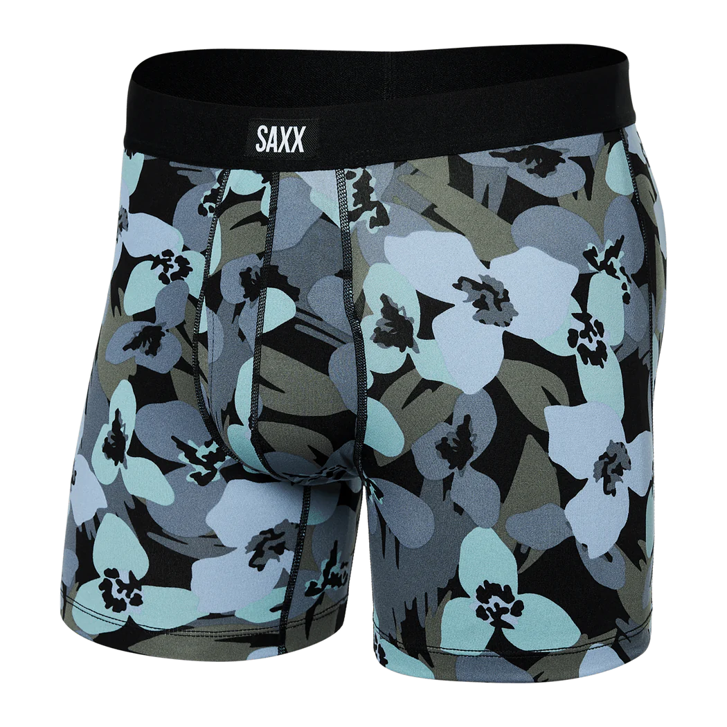 SAXX Daytripper Durable Boxer Brief Underwear Camo Flowers/Blue Fog Men's Underwear Saxx 