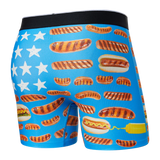 SAXX Volt Breathable Mesh Boxer Brief Underwear All-American Wiener Blue Men's Underwear Saxx 