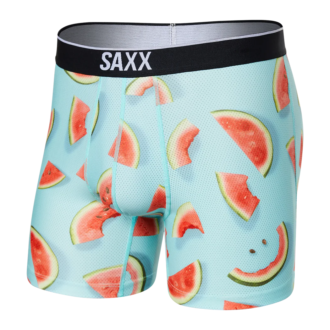 SAXX Volt Breathable Mesh Boxer Brief Underwear One Hit Wondermelon Men's Underwear Saxx 