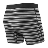 SAXX Ultra Super Soft Boxer Brief Underwear Black Crew Stripe Men's Underwear Saxx 