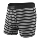 SAXX Ultra Super Soft Boxer Brief Underwear Black Crew Stripe Men's Underwear Saxx 
