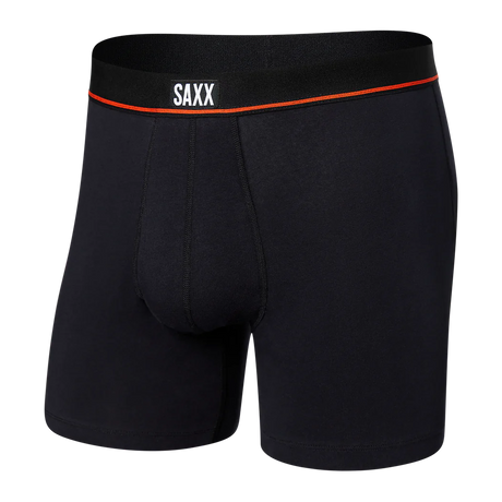 SAXX Non-Stop Stretch Cotton Boxer Brief Underwear Black Men's Underwear Saxx 