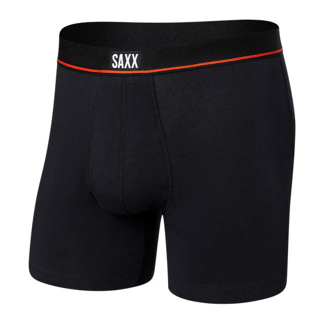 SAXX Non-Stop Stretch Cotton Boxer Brief Underwear Black Men's Underwear Saxx 