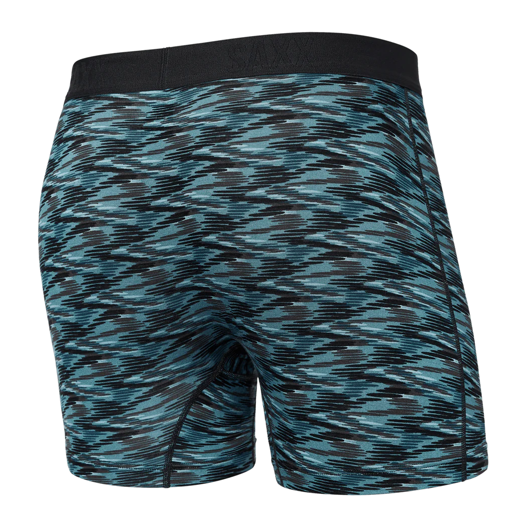 SAXX Vibe Boxer Brief Underwear Action Spacedye/Washed Teal Men's Underwear Saxx 
