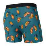 SAXX Vibe Super Soft Boxer Brief Tailgaters Teal Men's Underwear Saxx 