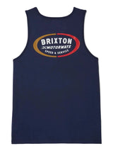 BRIXTON Rhett Tank Top Washed Navy Men's Tank Tops Brixton 