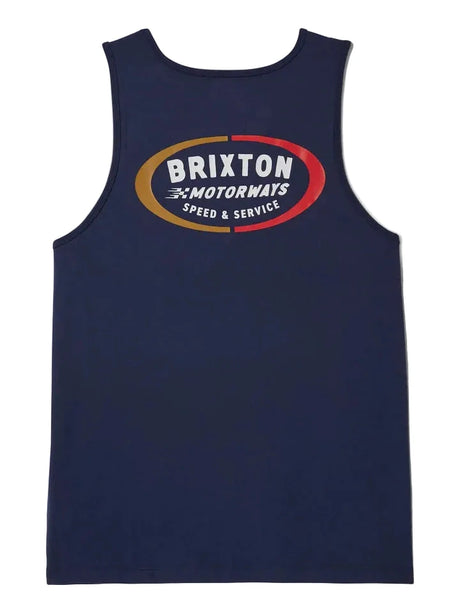 BRIXTON Rhett Tank Top Washed Navy Men's Tank Tops Brixton 