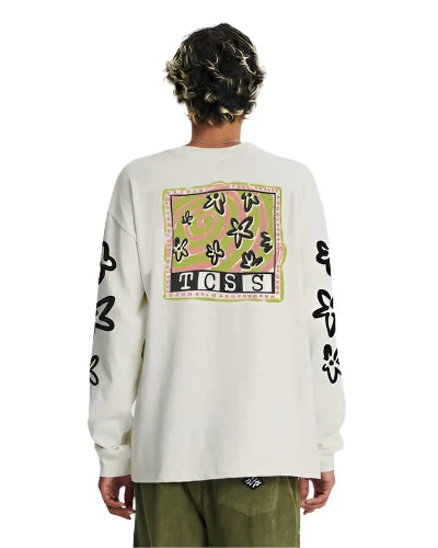 CRITICAL SLIDE Reference Long Sleeve T-Shirt Bone Men's Long Sleeve T-Shirts The Critical Slide Society 