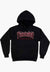 THRASHER Flame Pullover Hoodie Black/Red Men's Pullover Hoodies Thrasher 