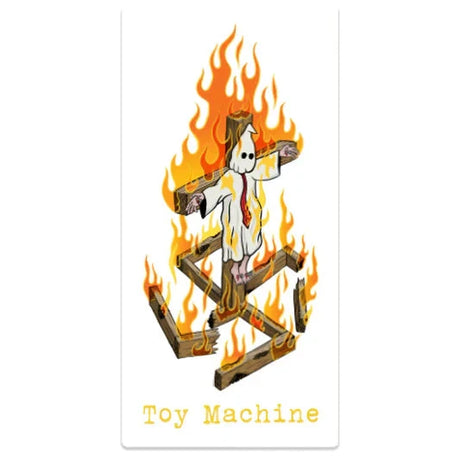 TOY MACHINE Charred Cross Sticker Stickers Toy Machine 