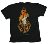 TOY MACHINE Charred Cross T-Shirt Black Men's Short Sleeve T-Shirts Toy Machine 