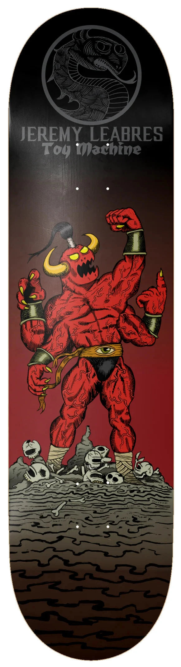 TOY MACHINE Leabres Death Fight 8.25 Skateboard Deck