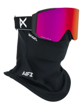 ANON Sync Black - Perceive Sunny Red + Perceive Cloudy Burst + MFI Face Mask Snow Goggle Snow Goggles Anon 