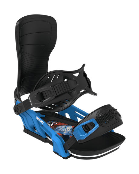 BENT METAL Transfer Snowboard Bindings Blue/Black 2027 Men's Snowboard Bindings Bent Metal 