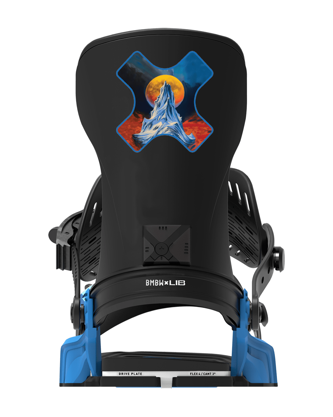 BENT METAL Transfer Snowboard Bindings Blue/Black 2027 Men's Snowboard Bindings Bent Metal 