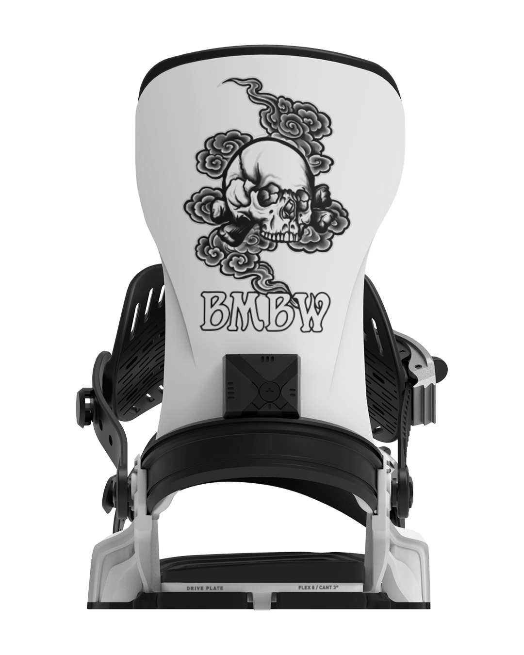 BENT METAL Transfer Snowboard Bindings White 2027 Men's Snowboard Bindings Bent Metal 